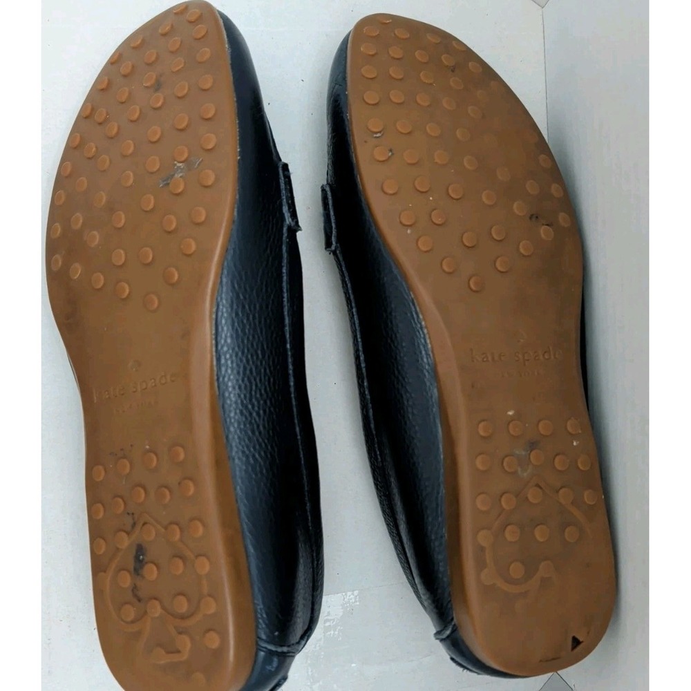 Kate Spade New York Women's Cheshire Navy Blue Pebbled Leather Loafers Size 7B - Picture 7 of 9